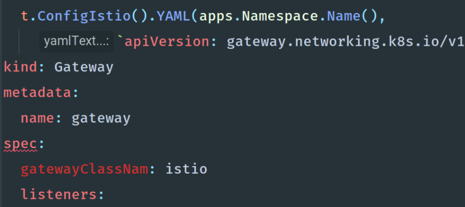 Example of language injection for YAML. An intentional syntax error is detected.